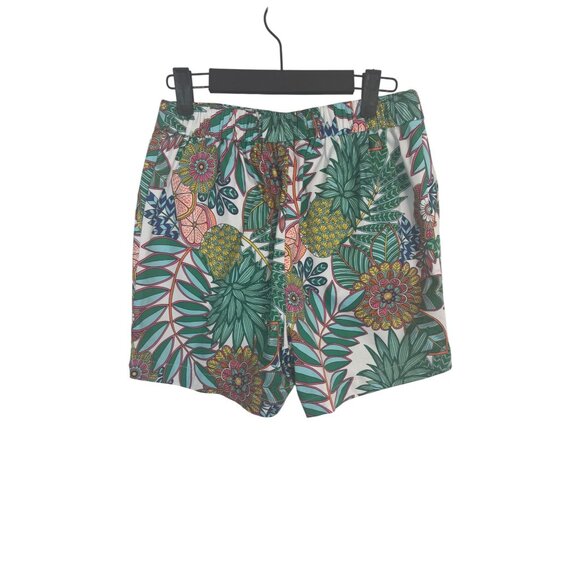 Boden Size 4 Floral Botanical Shorts  Elastic Waist Cotton Blend - Picture 8 of 14